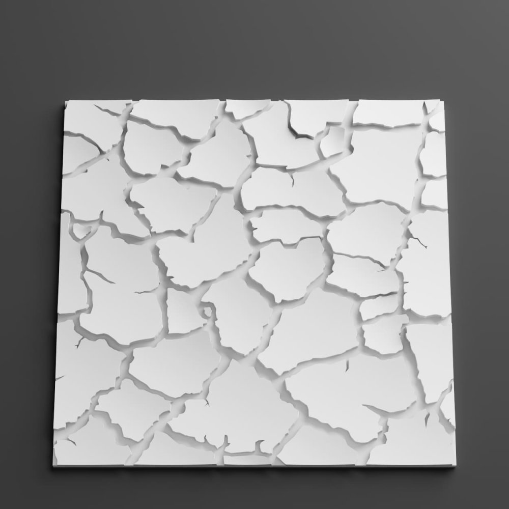 3D панель гипсовая 011