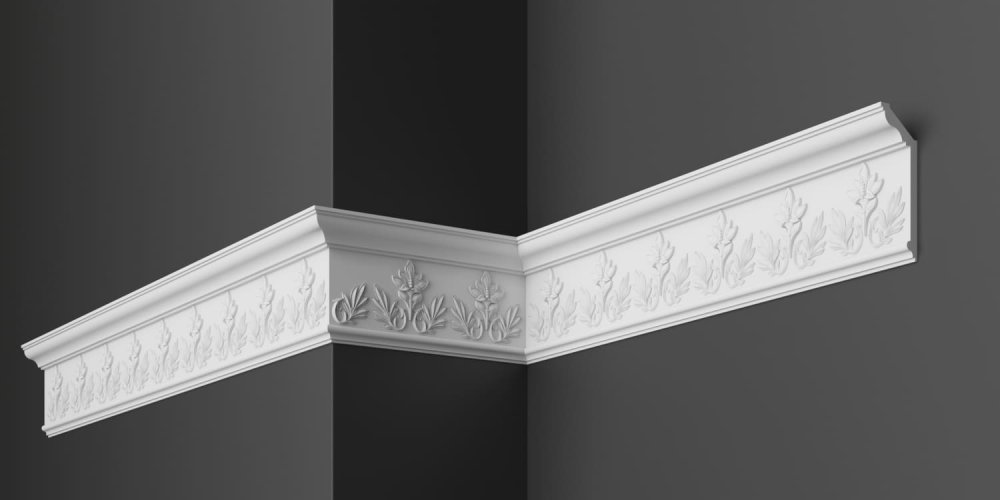 Карниз потолочный гипсовый лепной КЛ 013
