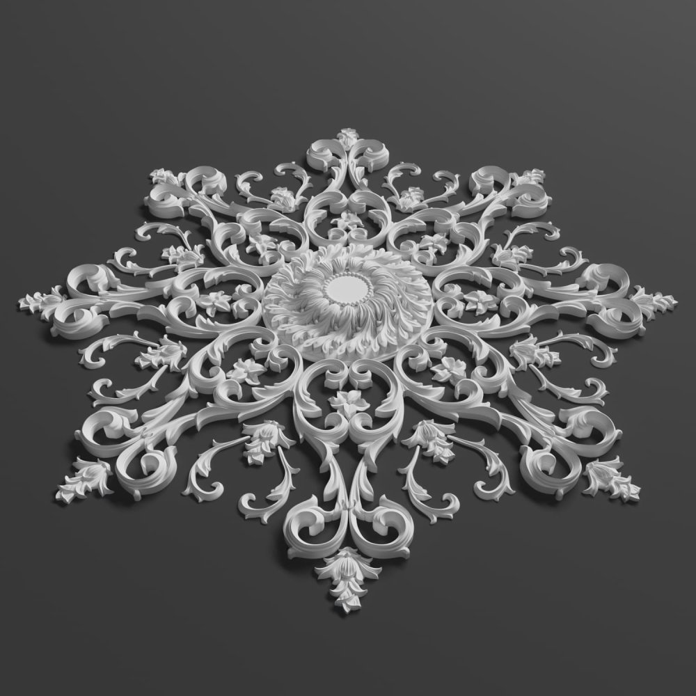 Розетка потолочная гипсовая РП 023