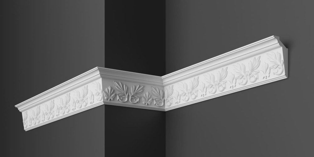 Карниз потолочный гипсовый лепной КЛ 001