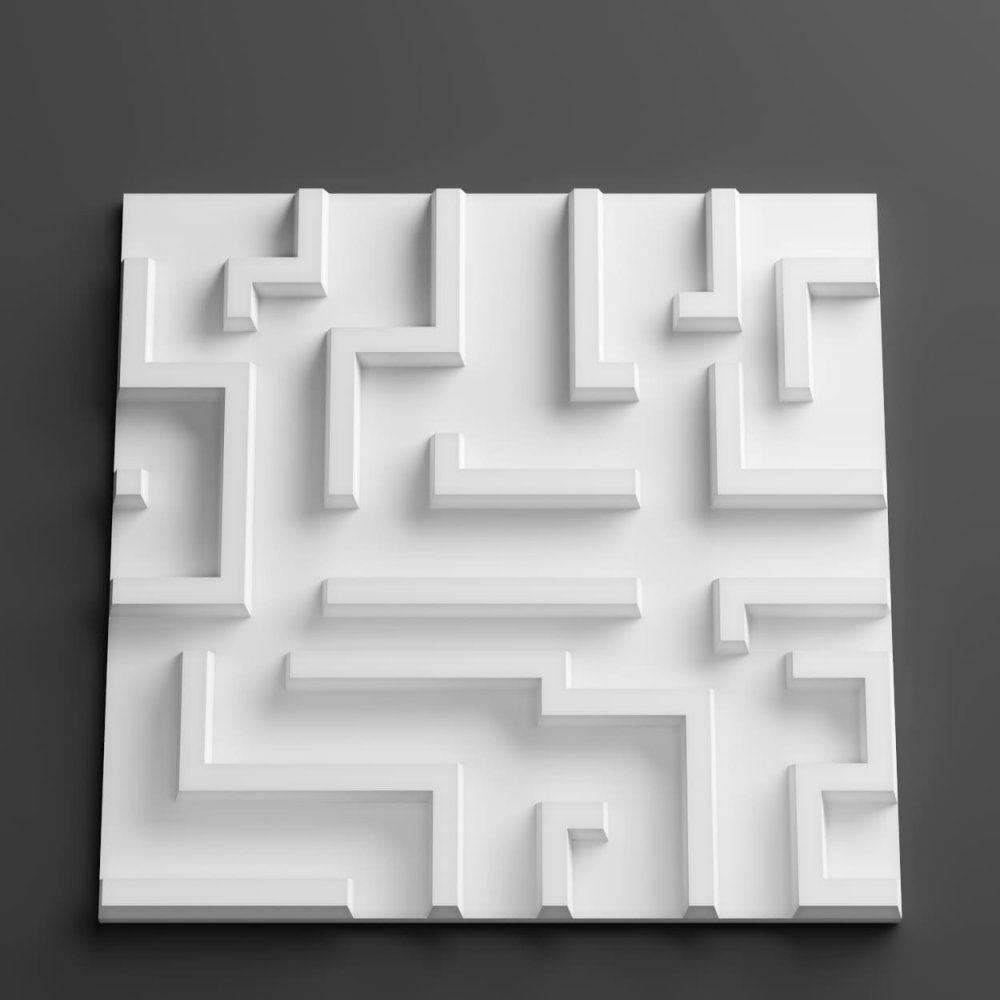 3D панель гипсовая 046