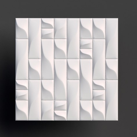 3D панель гипсовая 108