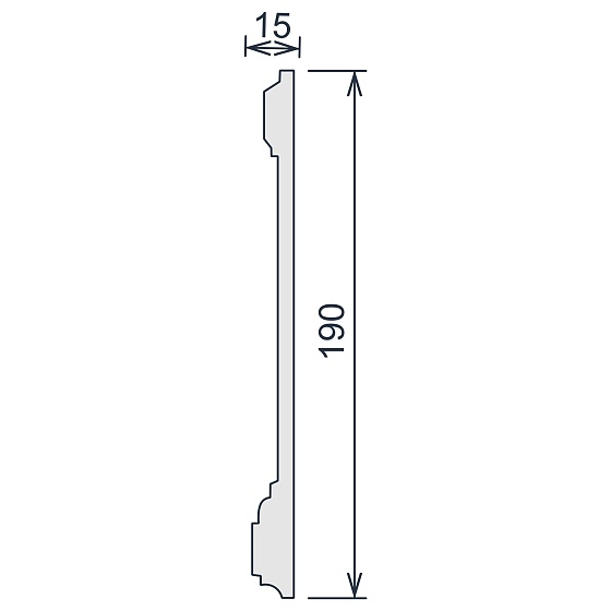 Молдинг гипсовый ЛГ 095