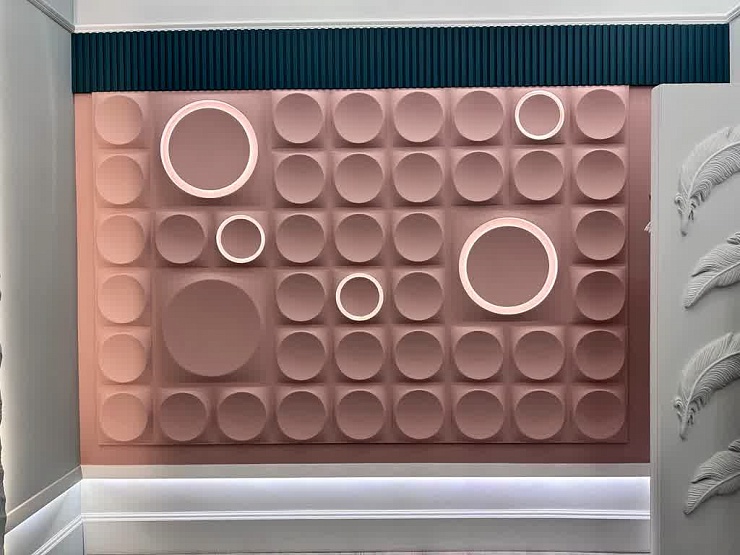 3D панель гипсовая 080