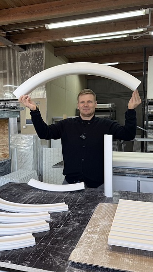 Соединитель радиусный гипсовый СРГ 003 Rad