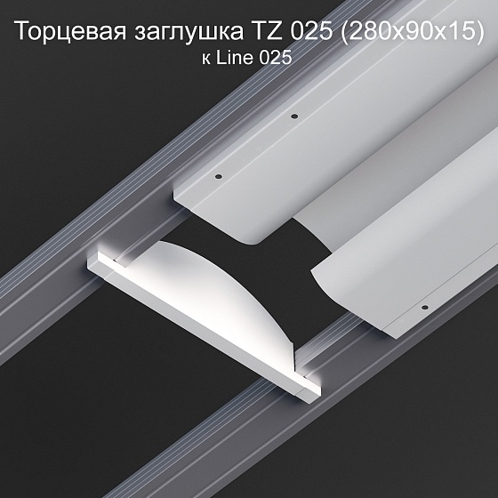 Торцевая заглушка TZ 025 к Line 025