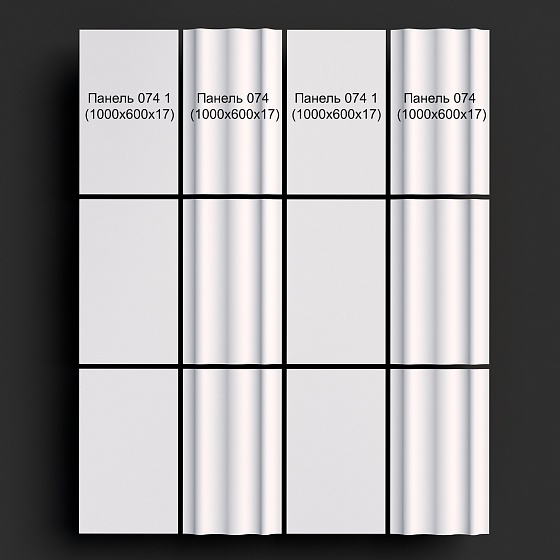 3D панель гипсовая 074 1