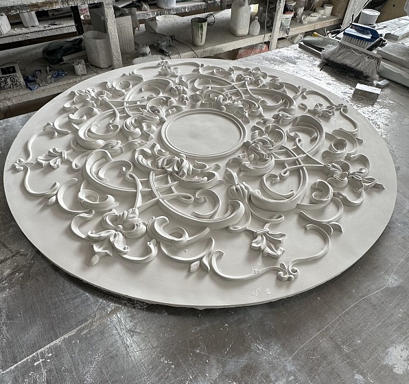 Розетка потолочная гипсовая РП 041