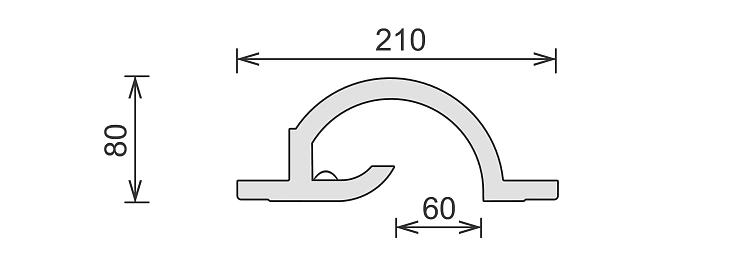 Светильник встраиваемый потолочный гипсовый LINE 029