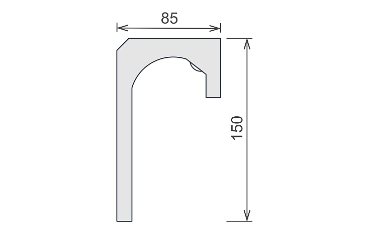 Встраиваемый профиль под подсветку КГС 014 2