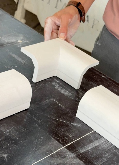 Соединитель радиусный гипсовый УСРГ 003