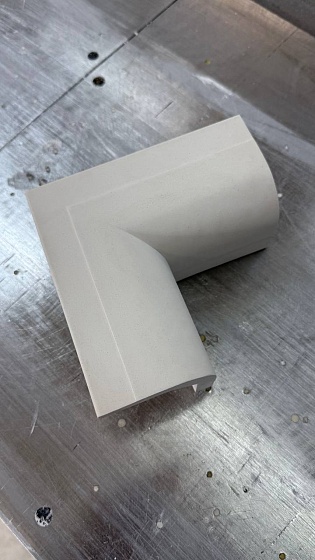 Соединитель радиусный гипсовый УСРГ 003