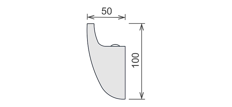 Карниз потолочный гипсовый с подсветкой КГС 030