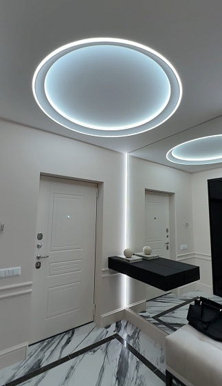 Карниз потолочный гипсовый с подсветкой КГС 018