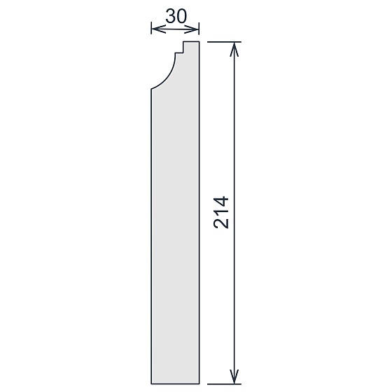 Молдинг гипсовый ЛГ 098