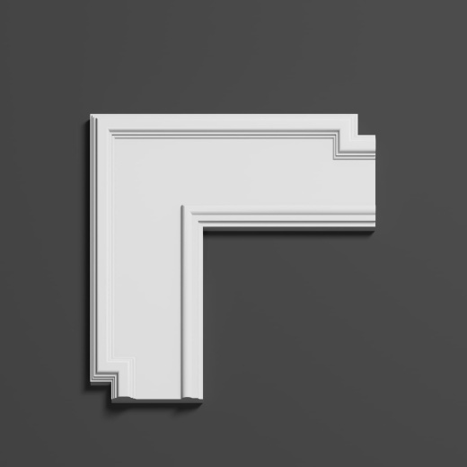 Угловой элемент гипсовый ДЭЛГ 040 к ЛГ 101 