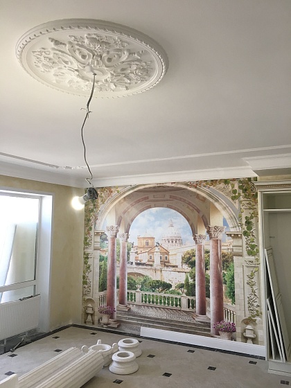 Розетка потолочная гипсовая РП 048