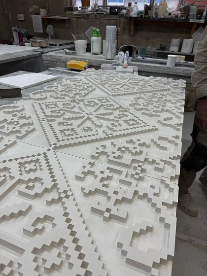 3D панель гипсовая 173