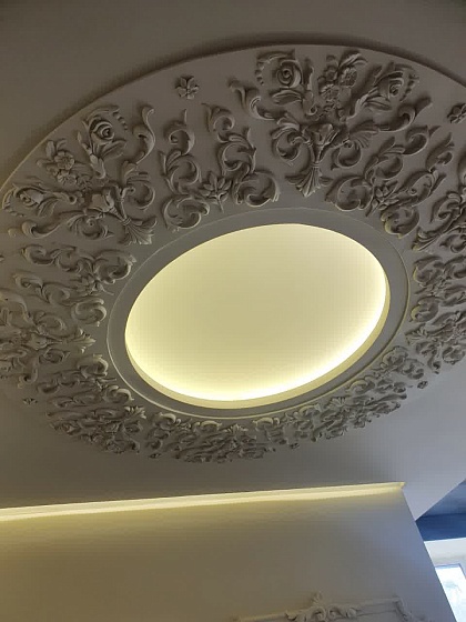 Розетка потолочная гипсовая РП 045