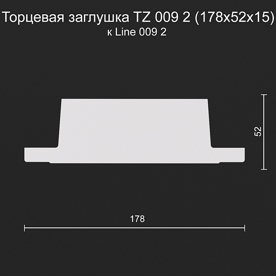 Торцевая заглушка TZ 009 2 к Line 009 2