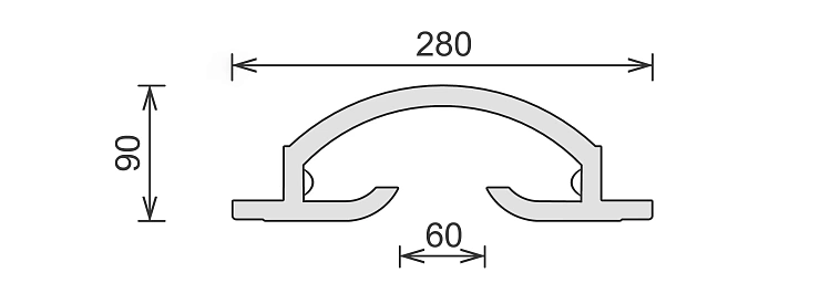 Светильник встраиваемый потолочный гипсовый LINE 025