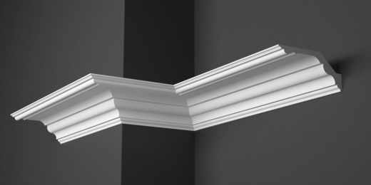 Карниз потолочный гипсовый гладкий КГ 108